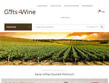 Tablet Screenshot of gifts4wine.com